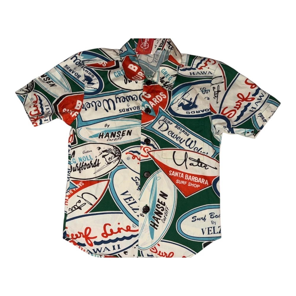 NWT Boys Kids Jams World Surfline Shirt XS Surfer